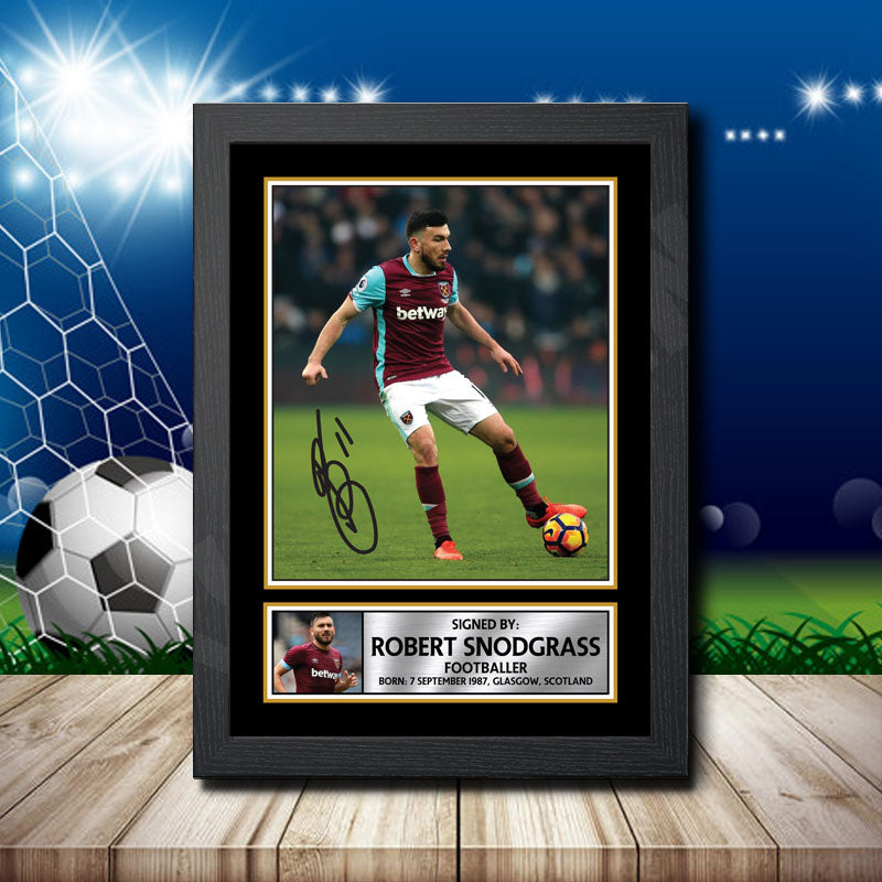 Robert Snodgrass 1 Printed Signature Footballers Star Poster Print Framed Wall Art Gift – Robert Snodgrass 1 Printed Signature Footballers Star Poster Print