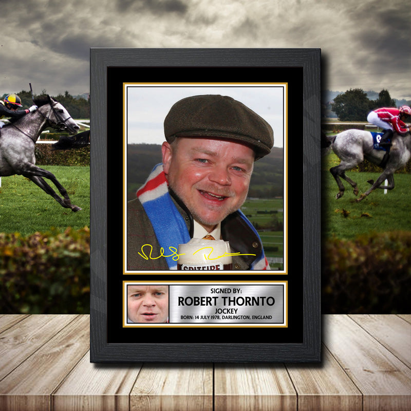 Robert Thornton 4 Printed Signature Horse-Racing Star Poster Print Framed Wall Art Gift – Robert Thornton 4 Printed Signature Horse-Racing Star Poster Print