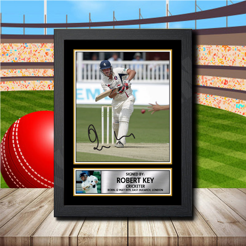 Rob Key Kent 2 Printed Signature Cricket Star Poster Print Framed Wall Art Gift – Rob Key Kent 2 Printed Signature Cricket Star Poster Print