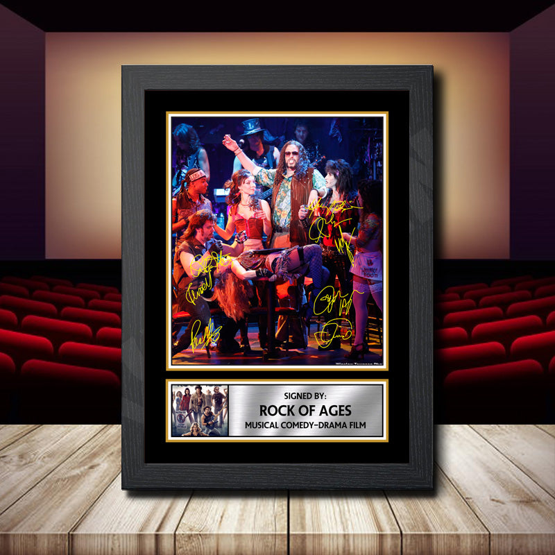 Rock Of Ages Printed Signature Movie Star Poster Print Framed Wall Art Gift – Rock Of Ages Printed Signature Movie Star Poster Print