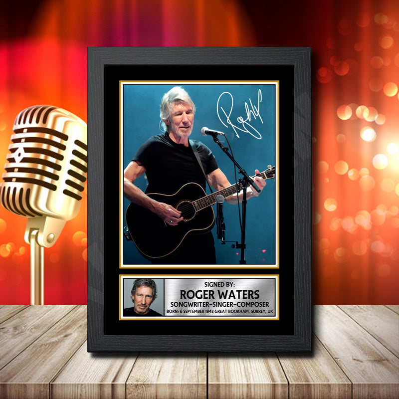 Roger Waters 2 – Printed Signature Music Star Print – Roger Waters 2