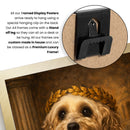 Roman Emperor Dog Poster – Julius Caesar Inspired Dog Wall Art – Funny Ancient Rome Dog Painting – Classical Military Pet Portrait Decor