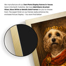 Roman Emperor Dog Poster – Julius Caesar Inspired Dog Wall Art – Funny Ancient Rome Dog Painting – Classical Military Pet Portrait Decor