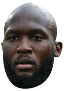 Romelu Lukaku Face Mask – Belgium Football Star Inspired Card Face Mask, Soccer Fan Party Accessory, Match Day Supporter Prop, Sports Fan Gift