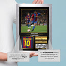 Ronaldinho Barcelona Signed Poster Print – FC Barcelona Football Wall Art – Printed Autograph Soccer Memorabilia – Ronaldinho Fan Gift Decor