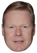 Ronald Koeman Face Mask – Netherlands Football Manager Inspired Card Face Mask, Dutch Soccer Fan Party Accessory, Sports Supporter Fancy Dress Prop