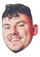 Ronan Moloney Face Mask – Novelty Celebrity Style Mask for Stag Do, Fancy Dress & Costume Parties – Adult Card Mask