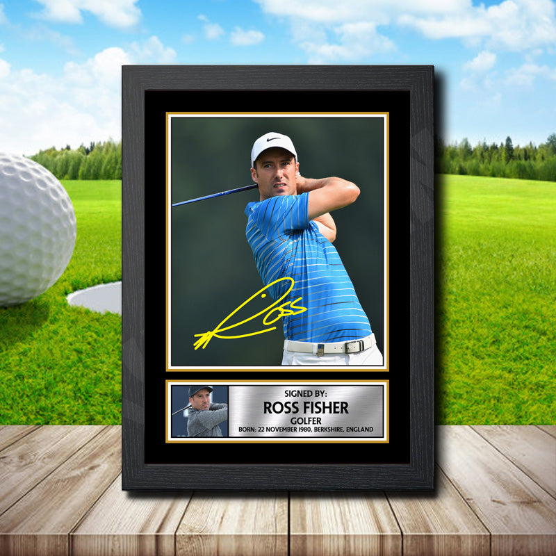 Ross Fisher Printed Signature Golfer Star Poster Print Framed Wall Art Gift – Ross Fisher Printed Signature Golfer Star Poster Print