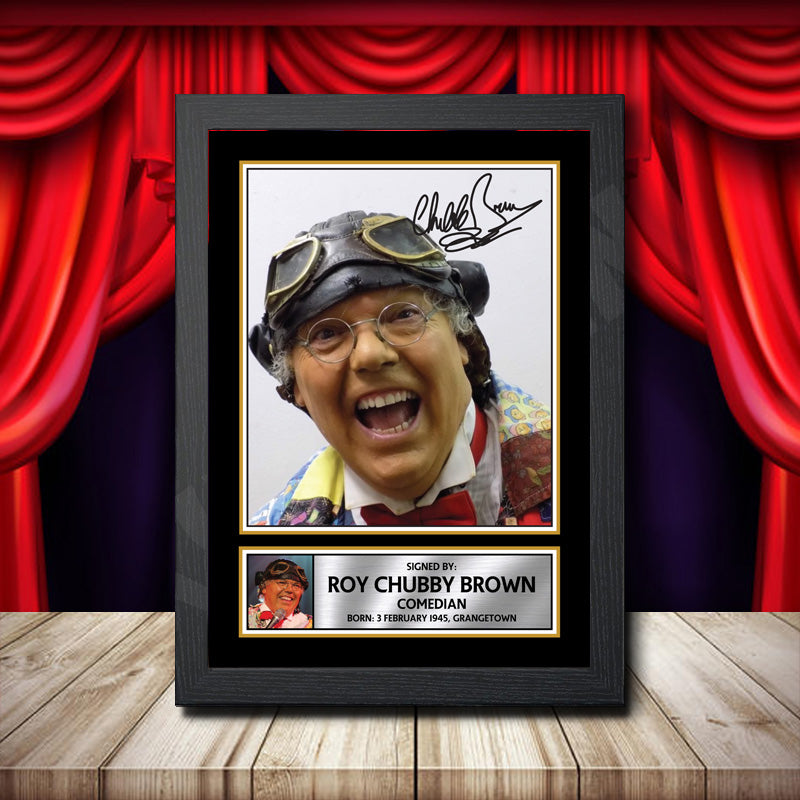 Roy Chubby Brown Printed Signature Comedy Star Poster Print Framed Wall Art Gift – Roy Chubby Brown Printed Signature Comedy Star Poster Print
