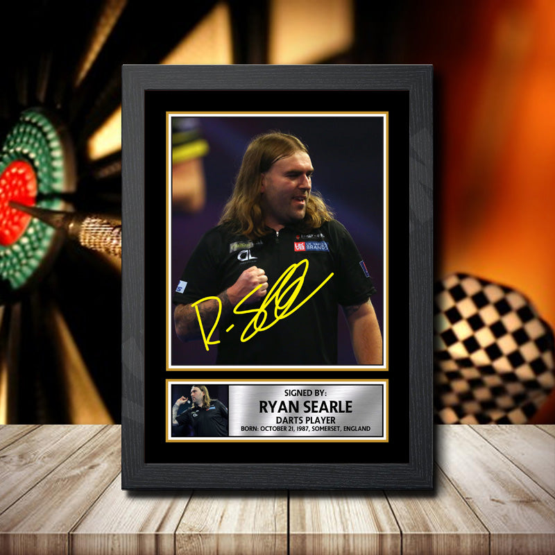 Ryan Searle Printed Signature Darts Star Poster Print Framed Wall Art Gift – Ryan Searle Printed Signature Darts Star Poster Print