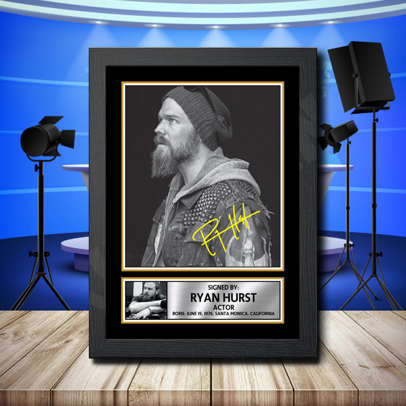 Ryan Hurst Printed Signature Television Star Poster Print Framed Wall Art Gift – Ryan Hurst Printed Signature Television Star Poster Print