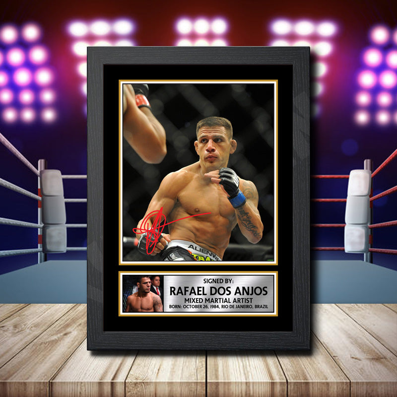Rafael Dos Anjos 2 Printed Signature Ufc Star Poster Print Framed Wall Art Gift – Rafael Dos Anjos 2 Printed Signature Ufc Star Poster Print