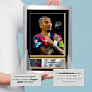 Raphinha Signed Autograph Poster Print – Barcelona & Brazil Star – Football Gift Memorabilia