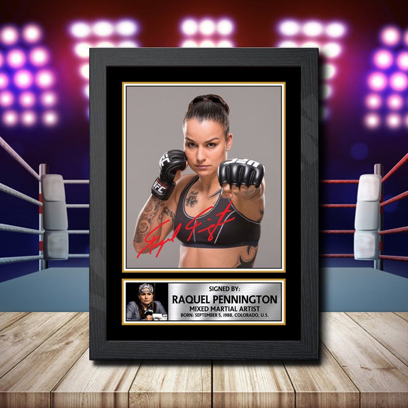 Raquel Pennington 2 Printed Signature Ufc Star Poster Print Framed Wall Art Gift – Raquel Pennington 2 Printed Signature Ufc Star Poster Print