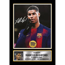 Marcus Rashford Signed Autograph Poster Print – FC Barcelona Forward – Iconic Soccer Collectible Gift for Fans