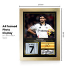 Raúl Jiménez Printed Signed Poster – Fulham FC & Mexico Midfielder Tribute Wall Art with Jersey & Bio Plaque – Premier League Football Memorabilia for Fans & Collectors