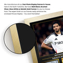 Raúl Jiménez Printed Signed Poster – Fulham FC & Mexico Midfielder Tribute Wall Art with Jersey & Bio Plaque – Premier League Football Memorabilia for Fans & Collectors