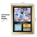 Rayan Aït-Nouri Printed Autograph Poster – Manchester City & Algeria Football Star Wall Art Print – Signed Style Soccer Fan Decor Gift