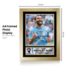 Rayan Aït-Nouri Manchester City Printed Autograph Poster – Signed Style Football Wall Art Print – Soccer Fan Gift Decor
