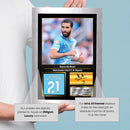 Rayan Aït-Nouri Printed Autograph Poster – Manchester City & Algeria Football Star Wall Art Print – Signed Style Soccer Fan Decor Gift