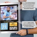 Rayan Aït-Nouri Printed Autograph Poster – Manchester City & Algeria Football Star Wall Art Print – Signed Style Soccer Fan Decor Gift