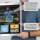 Rayan Cherki Printed Signed Poster – Manchester City FC & France Midfielder Tribute Wall Art with Jersey & Bio Plaque – Premier League Football Memorabilia for Fans & Collectors