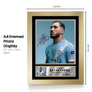 Rayan Cherki Signed Autograph Poster Print – Manchester City F.C. Playmaker – Soccer Memorabilia Gift for Fans