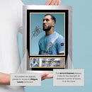 Rayan Cherki Signed Autograph Poster Print – Manchester City F.C. Playmaker – Soccer Memorabilia Gift for Fans