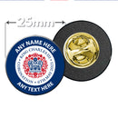 GUARANTEED BEFORE SATURDAY - KING CHARLES CORONATION 2023 ORIGINAL LOGO PIN BADGE METAL OR BUTTON (Personalised)