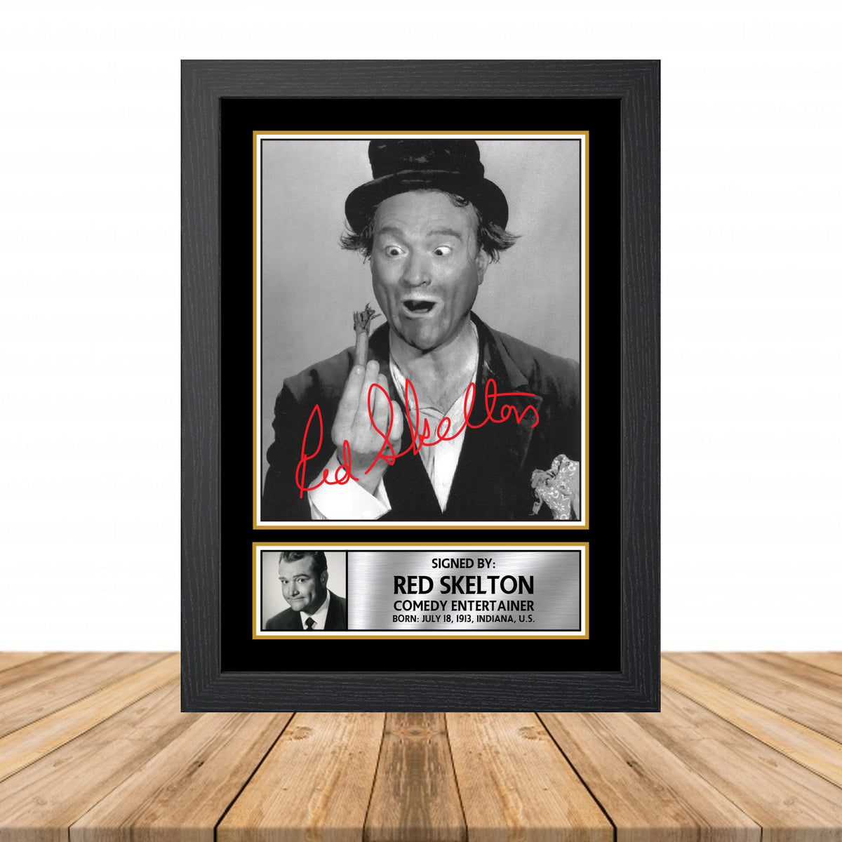 Red Skelton M909 Television Printed Signature Poster Print Gift