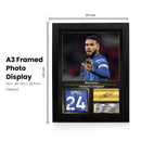 Reece James Signed Football Memorabilia – Framed Autograph Display with Chelsea Captain & England Tribute – Collector’s Gift