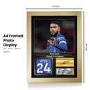 Reece James Signed Football Memorabilia – Framed Autograph Display with Chelsea Captain & England Tribute – Collector’s Gift