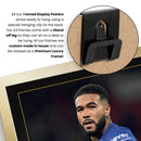 Reece James Signed Football Memorabilia – Framed Autograph Display with Chelsea Captain & England Tribute – Collector’s Gift