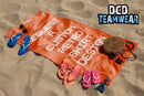 Request a Custom Retro Sports Shirt Beach Towel Design