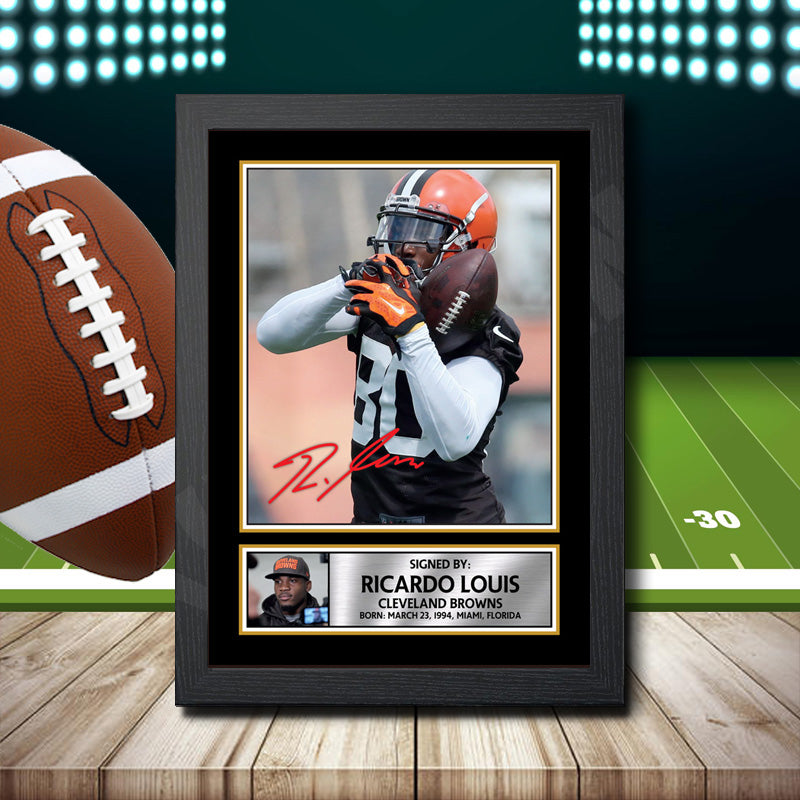 Ricardo Louis – Printed Signature NFL Star Print – Ricardo Louis