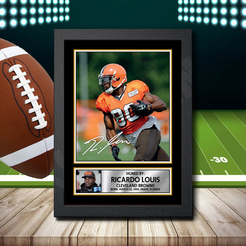 Ricardo Louis 2 – Printed Signature NFL Star Print – Ricardo Louis 2