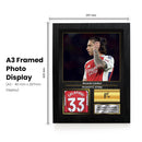 Riccardo Calafiori Signed Football Memorabilia – Framed Autograph Display with Arsenal & Italy Tribute – Collector’s Gift