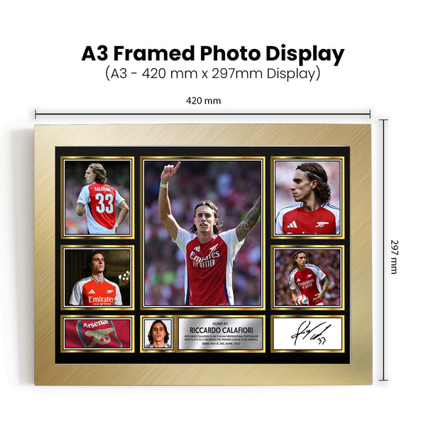 Riccardo Calafiori Printed Signature Football Poster Print