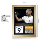 Richarlison Printed Signed Poster – Tottenham Hotspur FC & Brazil Forward Tribute Wall Art with Jersey & Bio Plaque – Premier League Football Memorabilia for Fans & Collectors