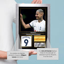 Richarlison Printed Signed Poster – Tottenham Hotspur FC & Brazil Forward Tribute Wall Art with Jersey & Bio Plaque – Premier League Football Memorabilia for Fans & Collectors