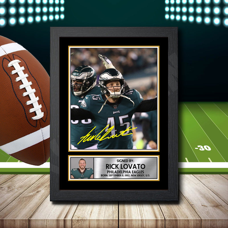 Rick Lovato – Printed Signature NFL Star Print – Rick Lovato