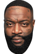 Rick Ross Celebrity Face Mask Fancy Dress Cardboard Costume Mask