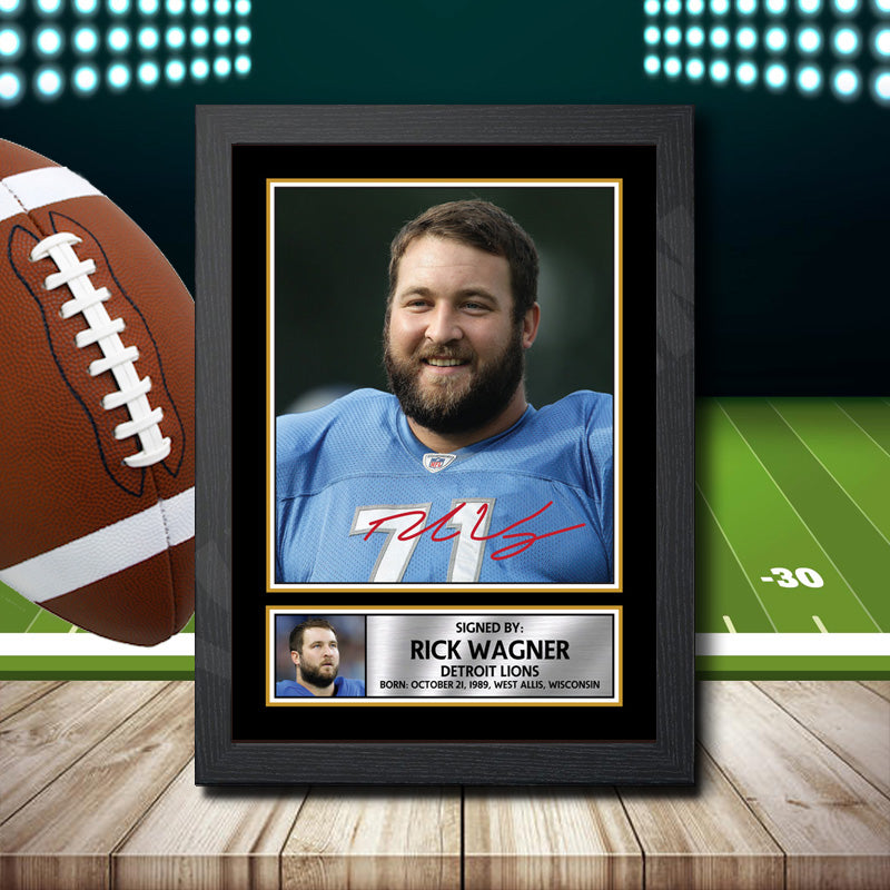 Rick Wagner – Printed Signature NFL Star Print – Rick Wagner