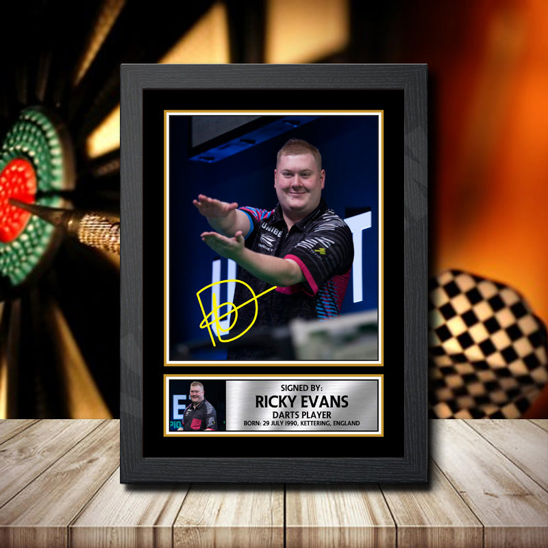 Ricky Evans Printed Signature Darts Star Poster Print Framed Wall Art Gift – Ricky Evans Printed Signature Darts Star Poster Print