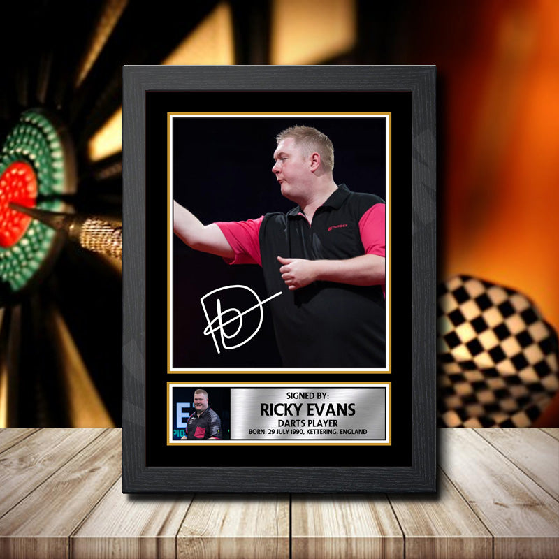 Ricky Evans 2 Printed Signature Darts Star Poster Print Framed Wall Art Gift – Ricky Evans 2 Printed Signature Darts Star Poster Print