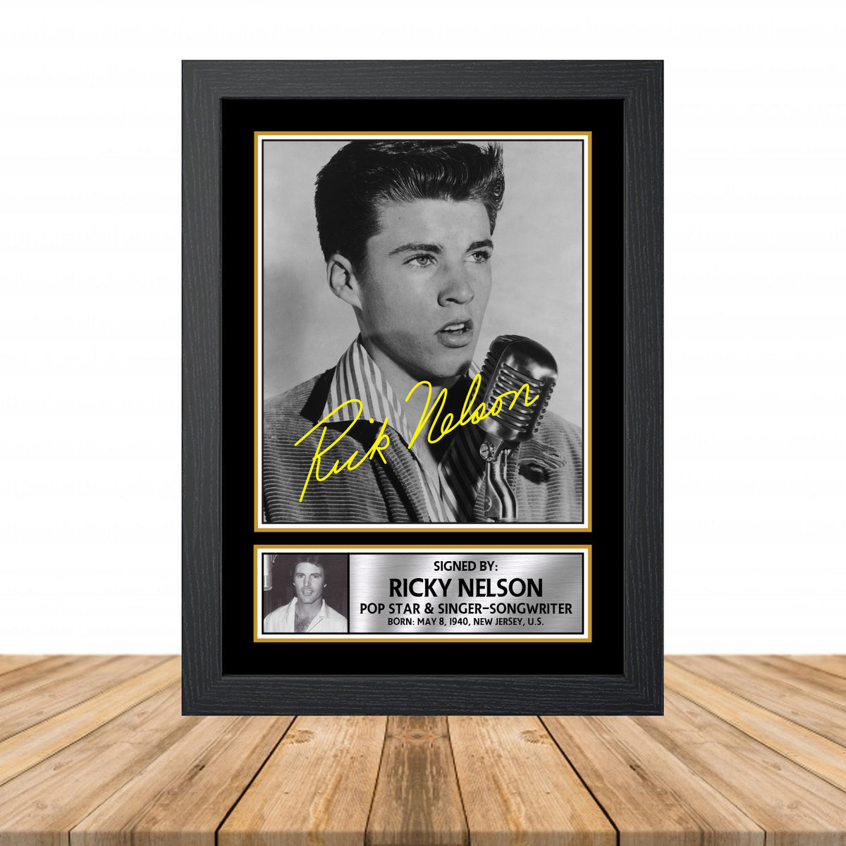 Ricky Nelson M915 Television Printed Signature Poster Print Gift