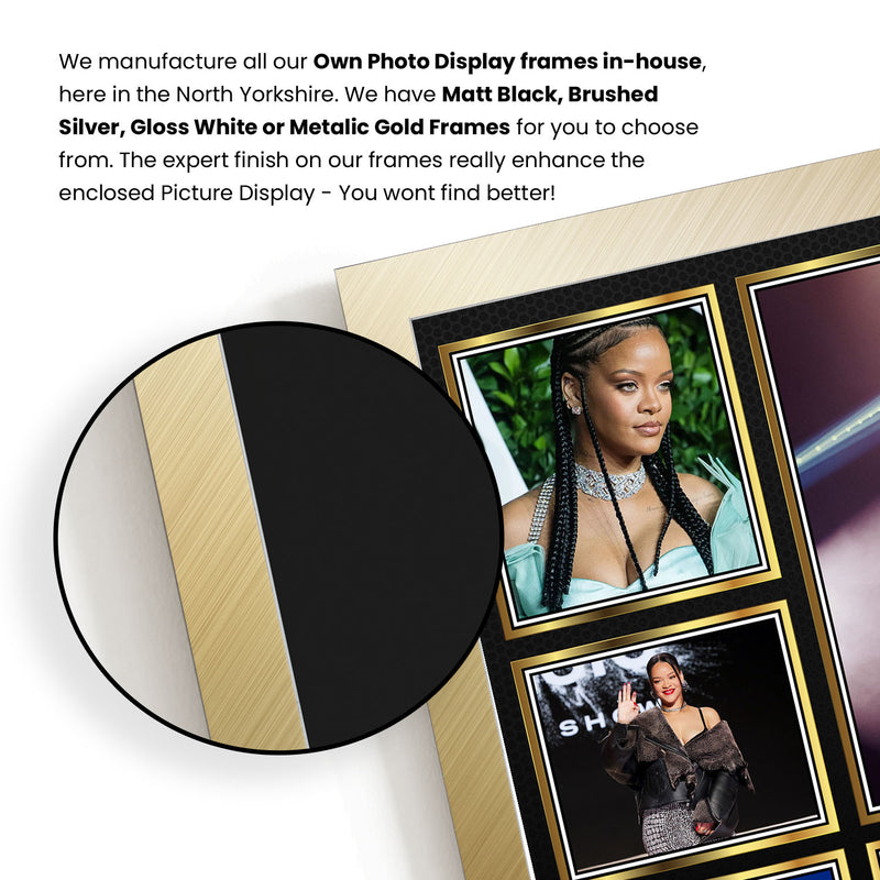 Rihanna Singers Framed Autographed Print - Limited Edition Autograph Fan Gift – Collectible Memorabilia Merchandise