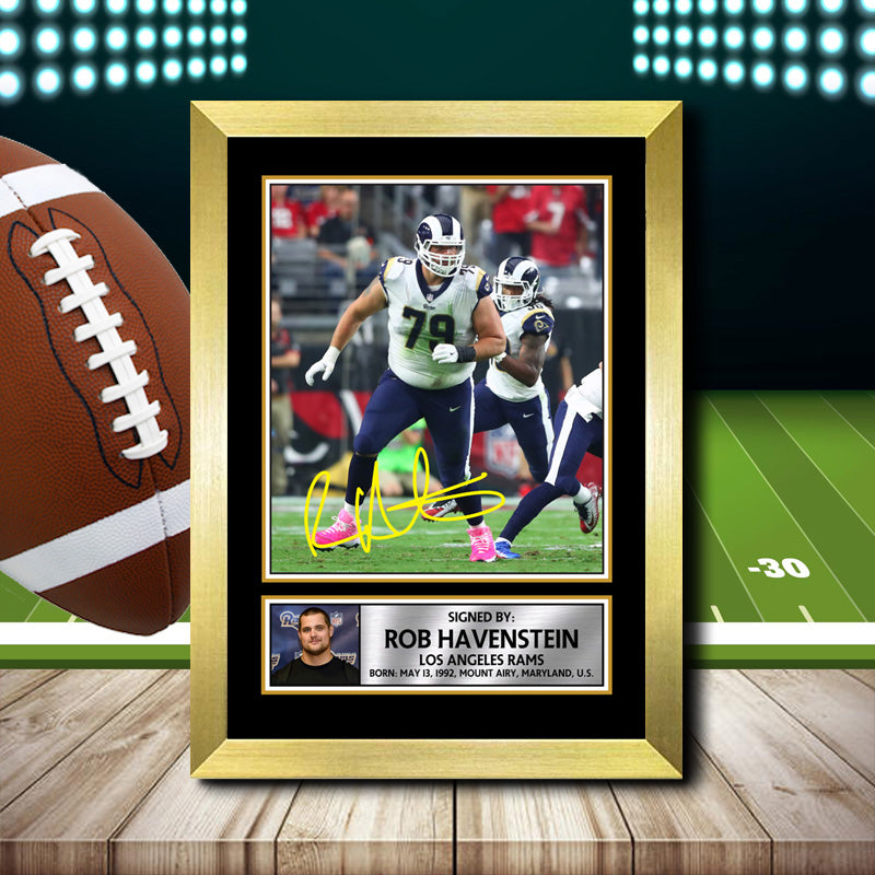 Rob Havenstein – Printed Signature NFL Star Print – Rob Havenstein