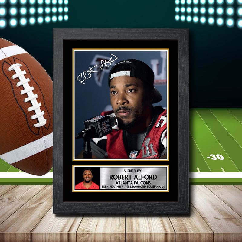 Robert Alford 1 – Printed Signature NFL Star Print – Robert Alford 1