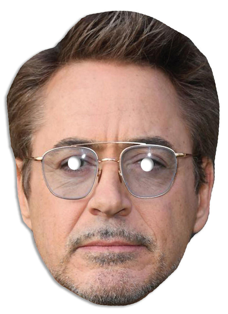 Robert Downey Jr LF1 Celebrity Face Mask Fancy Dress Cardboard Costume Mask